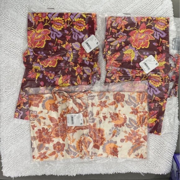 FREE PEOPLE Summer Of Love TOP Bandeau CONVERTIBLE TOP WINE PURPLE S L - Picture 15 of 15